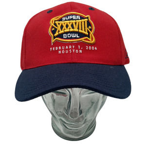 Super‎ Bowl Reebok NFL 2004 Ball Cap Adjustable Mens Football Houston NWT